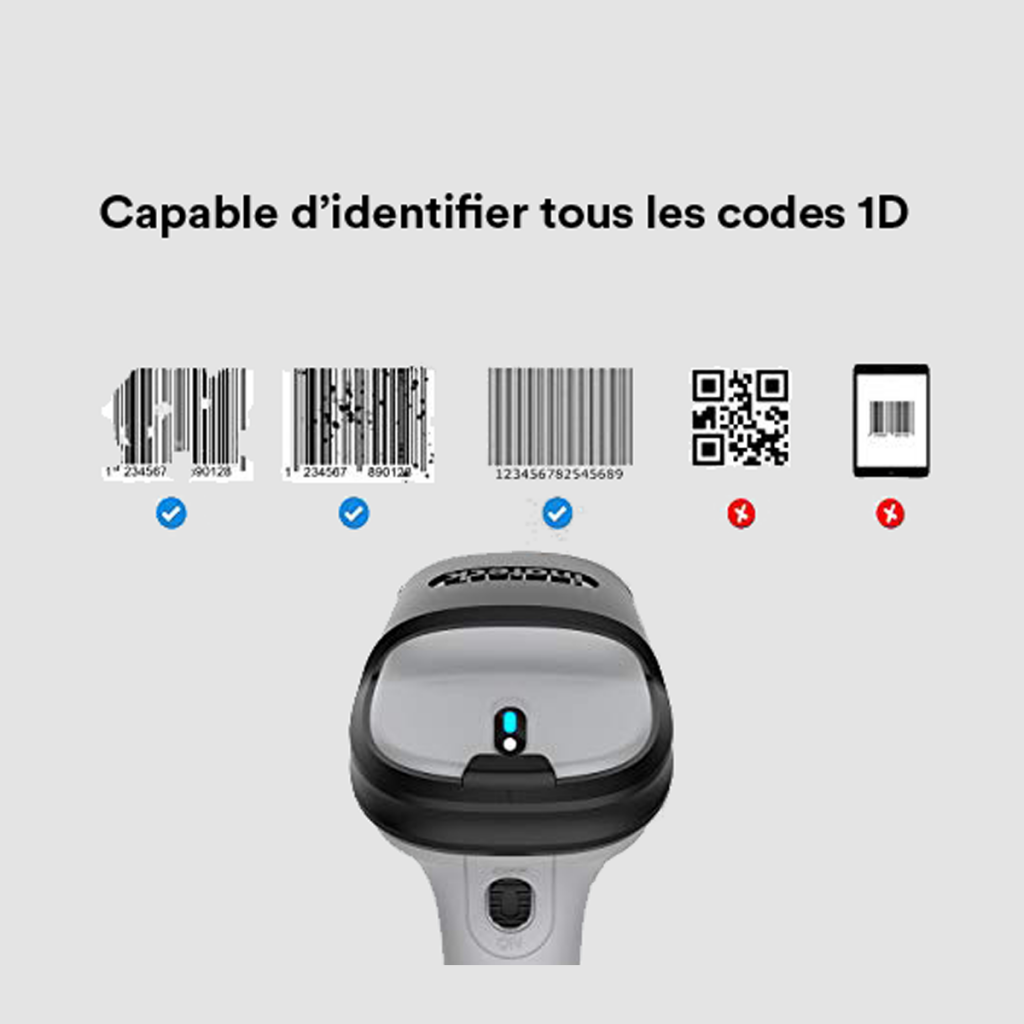 Lecteur Code Barre Bluetooth Inateck BCST70 Connectill